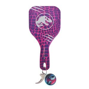 Profusion Cosmetics Pink and Purple Dinosaur Handheld Mirror with Keychain